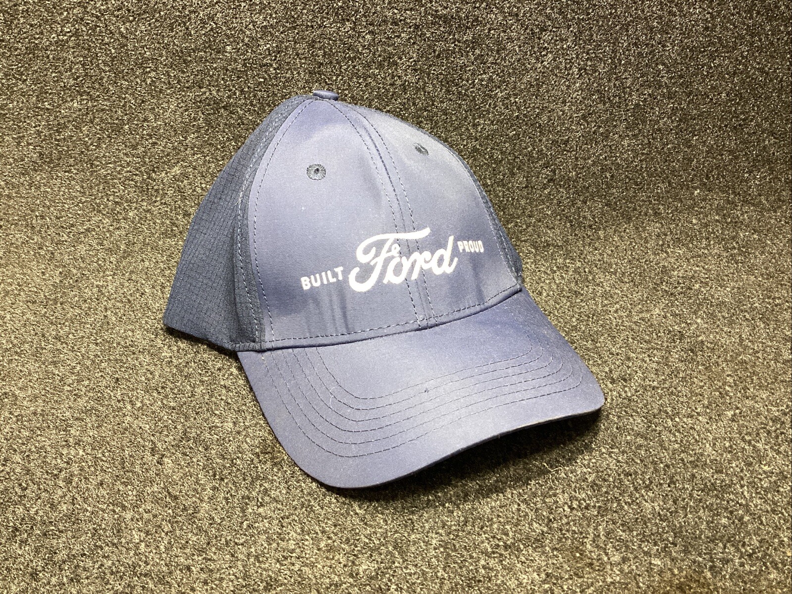 BUILT FORD PROUD LOGO ADJUSTABLE Hat OEM FORD F-Day Cap Navy Blue