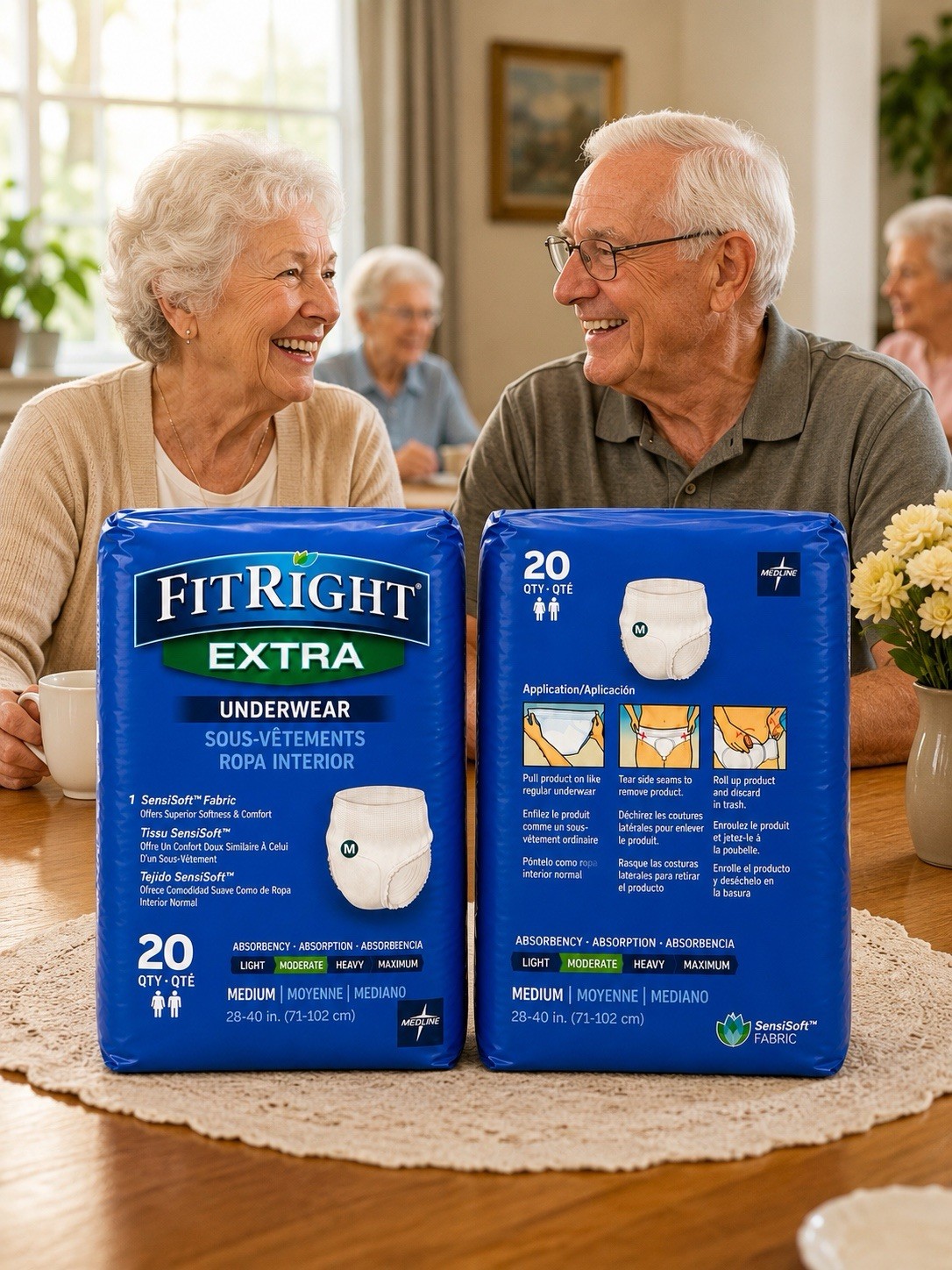 FitRight® Extra Protective Underwear – Medium (20 Count)