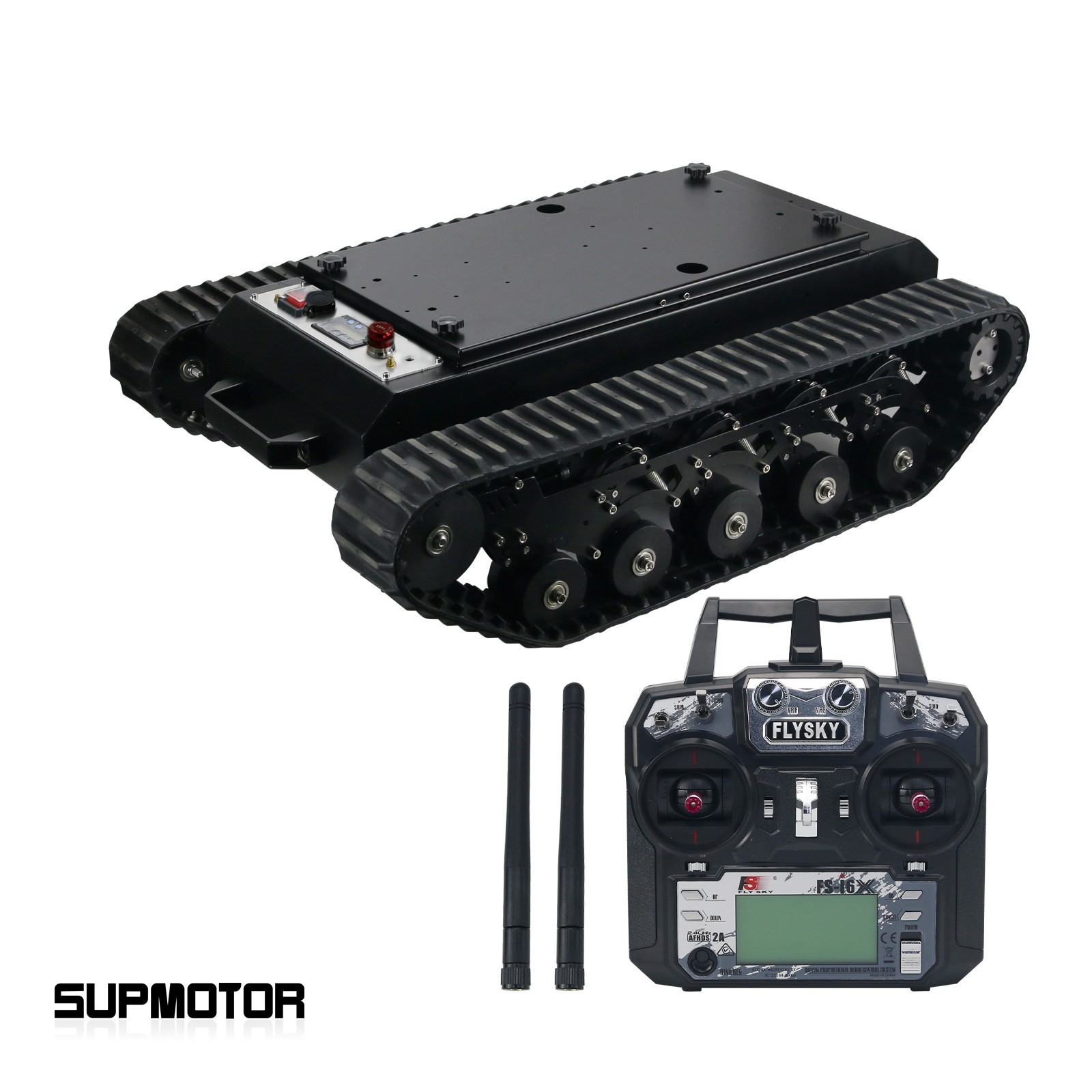 TR500 Tracked Robot Tank Chassis Shock Absorption Load 50KG with Control Kit