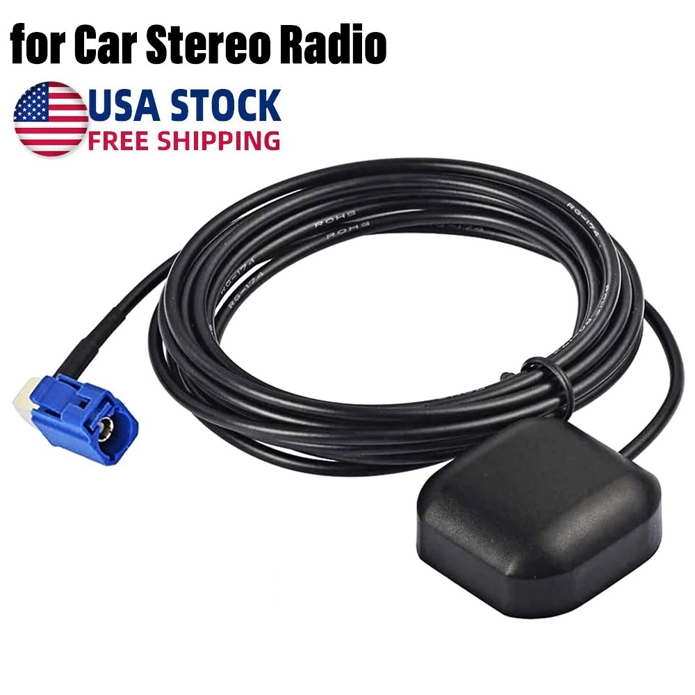 Replacement GPS Navigation Antenna Fakra C Right Angle for Car Stereo Radio 10FT
