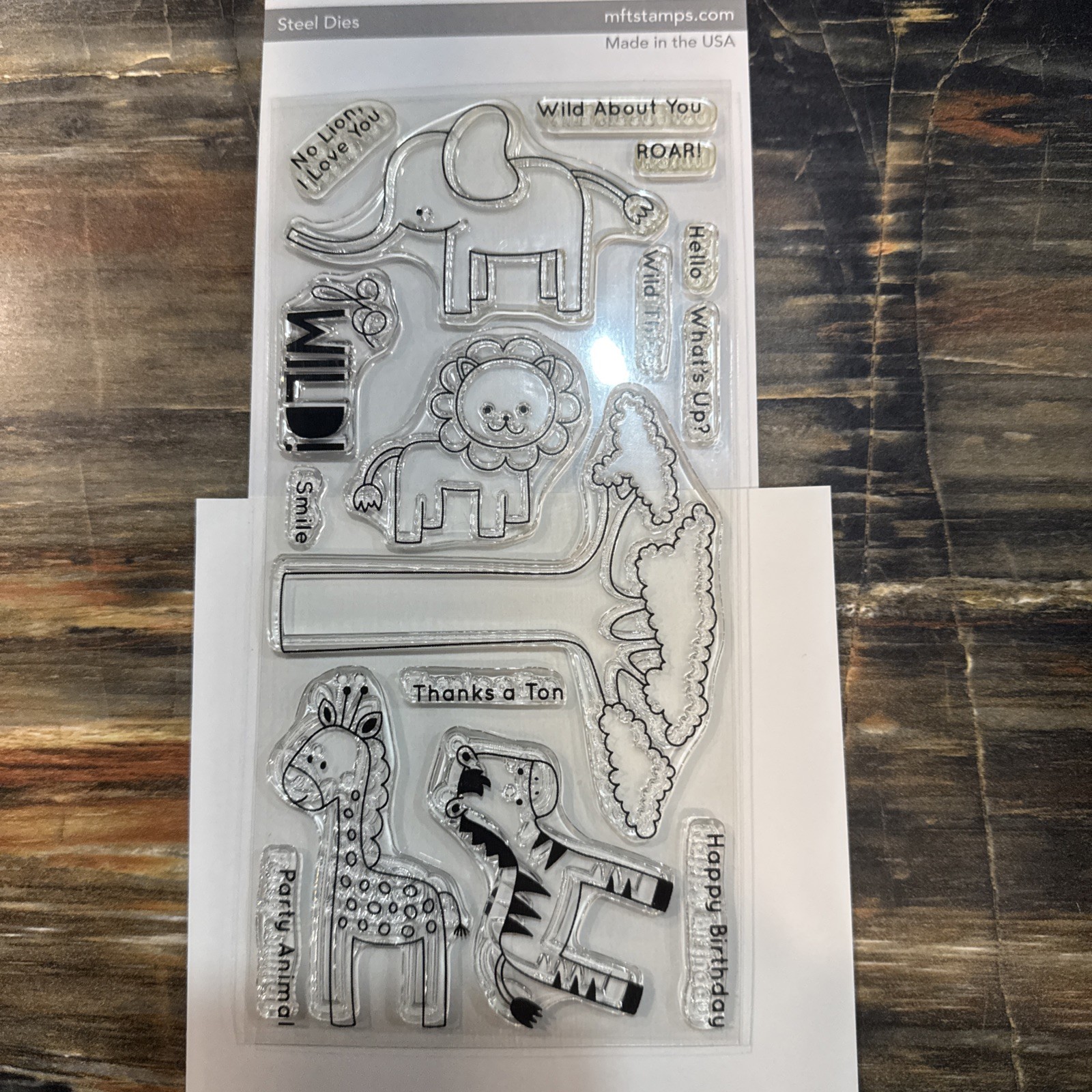 My Favorite Things Wild Things Stamp And Die Set New