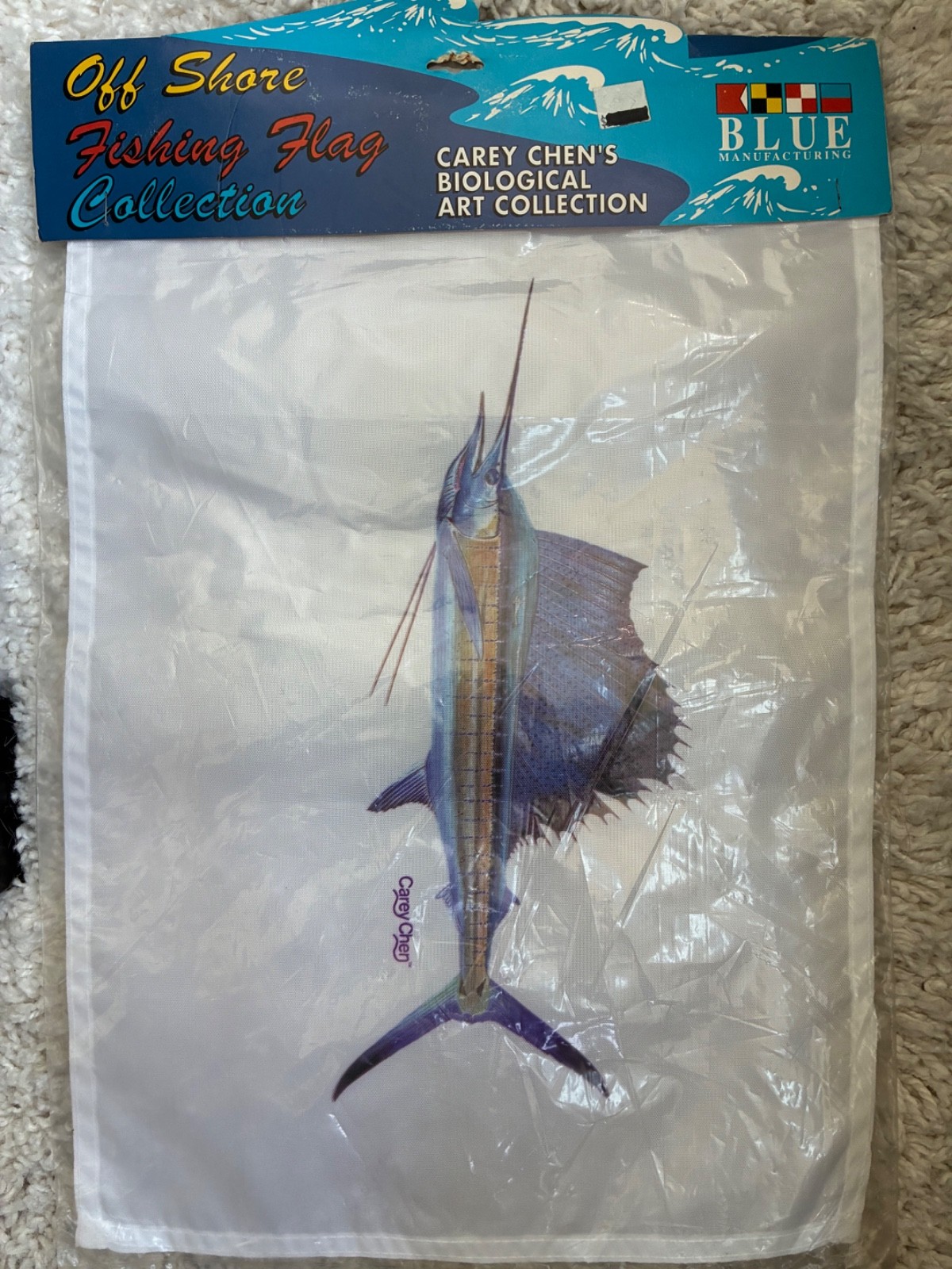Carey Chen offshore fishing flag - sailfish, wahoo and yellowfin tuna-price/flag