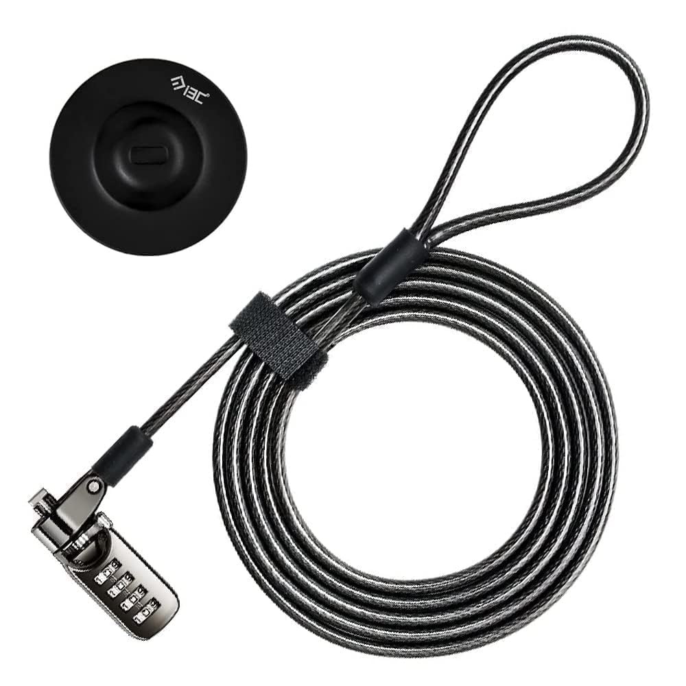 Laptop Cable Lock 4 Digital Combination Lock Security Computer Cable Lock Ant...