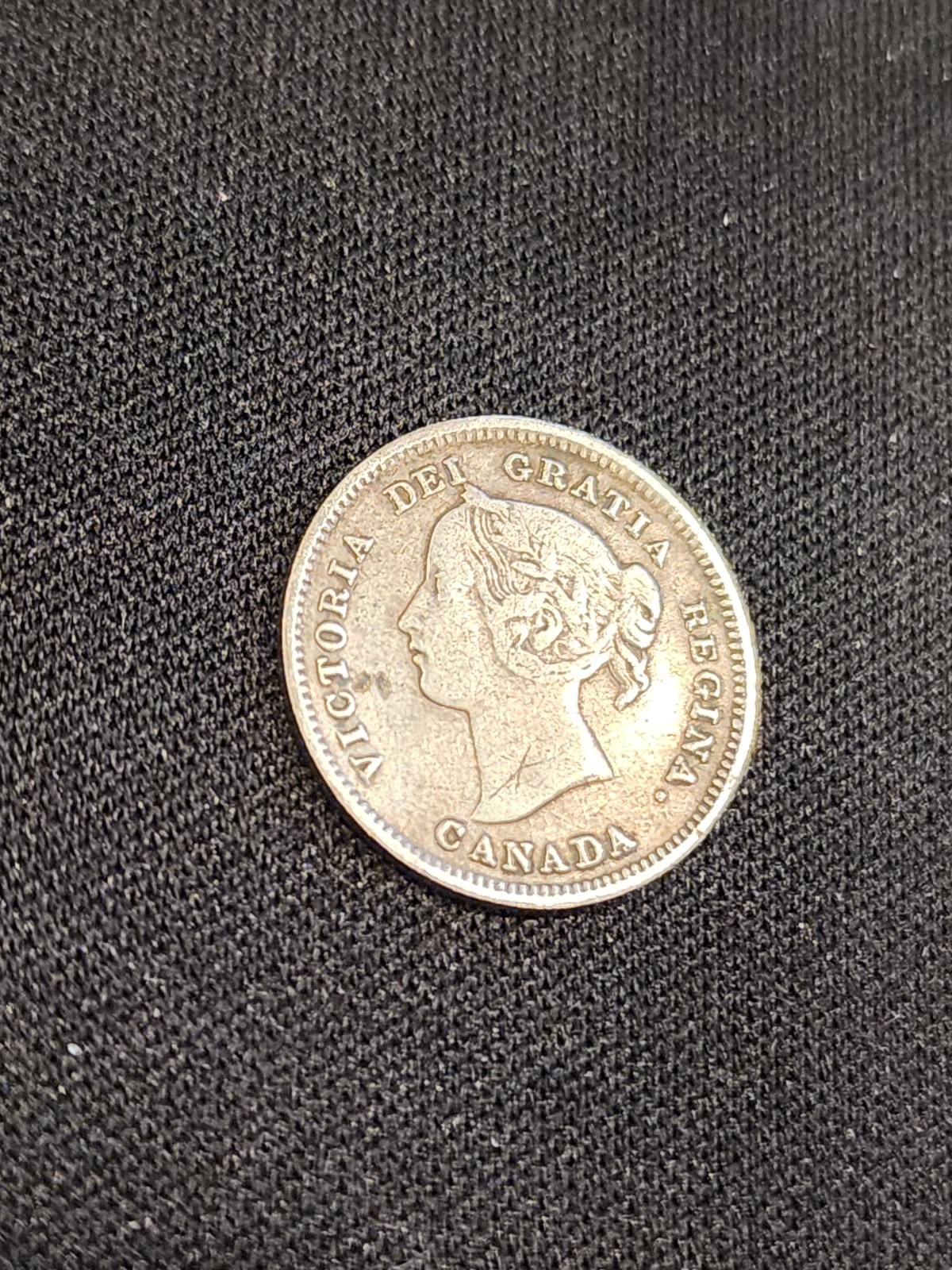 1892 Canada 5 Cents Silver Coin