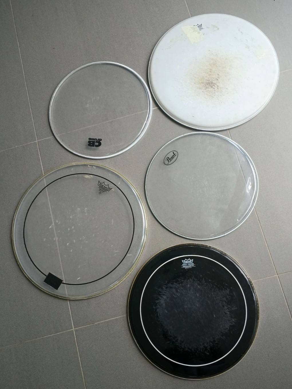 13" 14" 16" Snare Floor Tom Batter Resonant Drum Heads. Job Lot. Remo CB Pearl