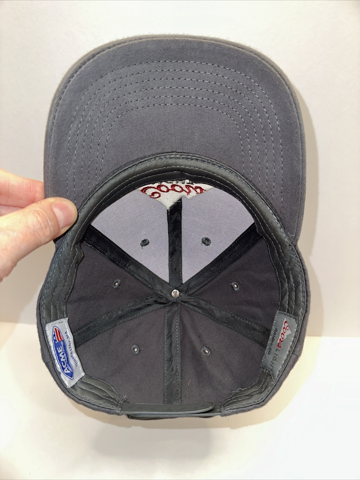 Coors Light Logo on Gray Hat Cap Snapback Suede front Fabric side back