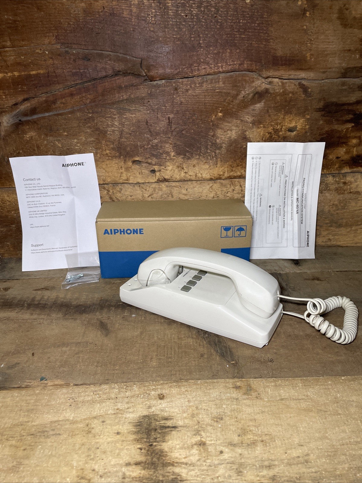 Aiphone MC-60/4A 4-Line Wall Mountable Master Intercom Handset