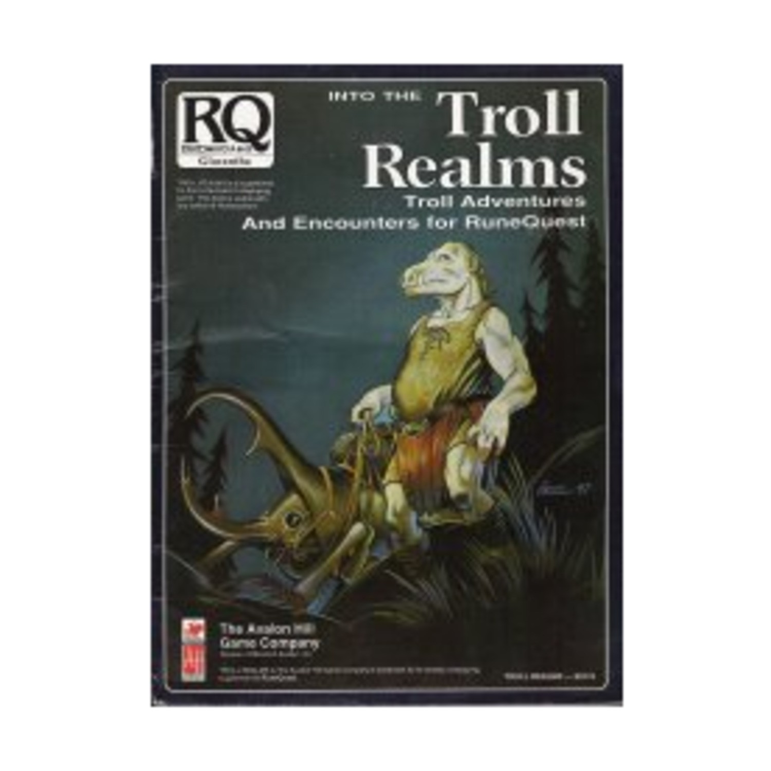 Avalon Hill Runequest Into the Troll Realms VG+