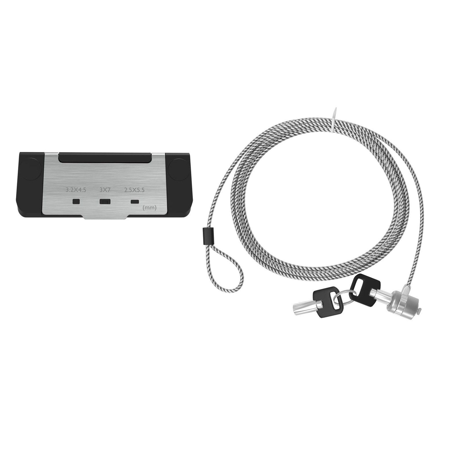 CTA Laptop Tablet Cable Lock Universal Plate, Adhesive Security Slot Add-On