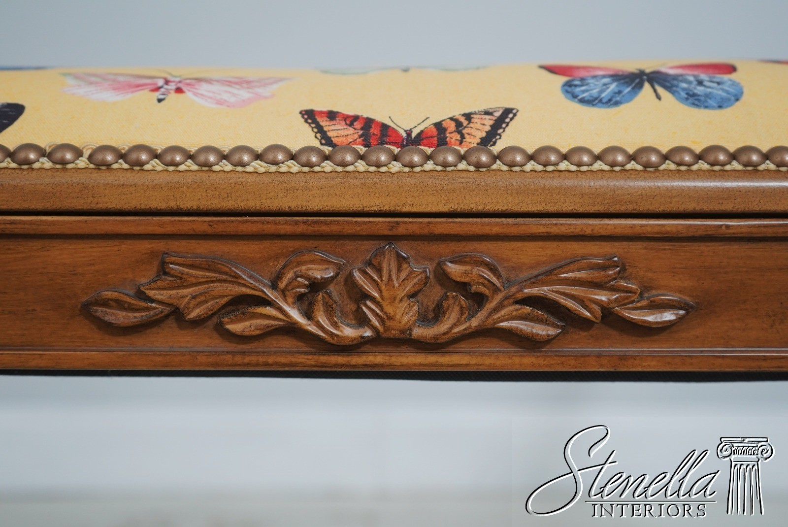 71031: French Louis XVI Cane Side Window Bench