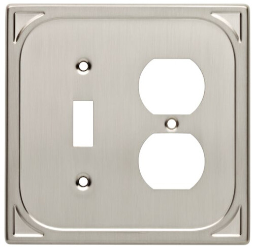 Nickel Switch Duplex Wall Plate Toggle Outlet