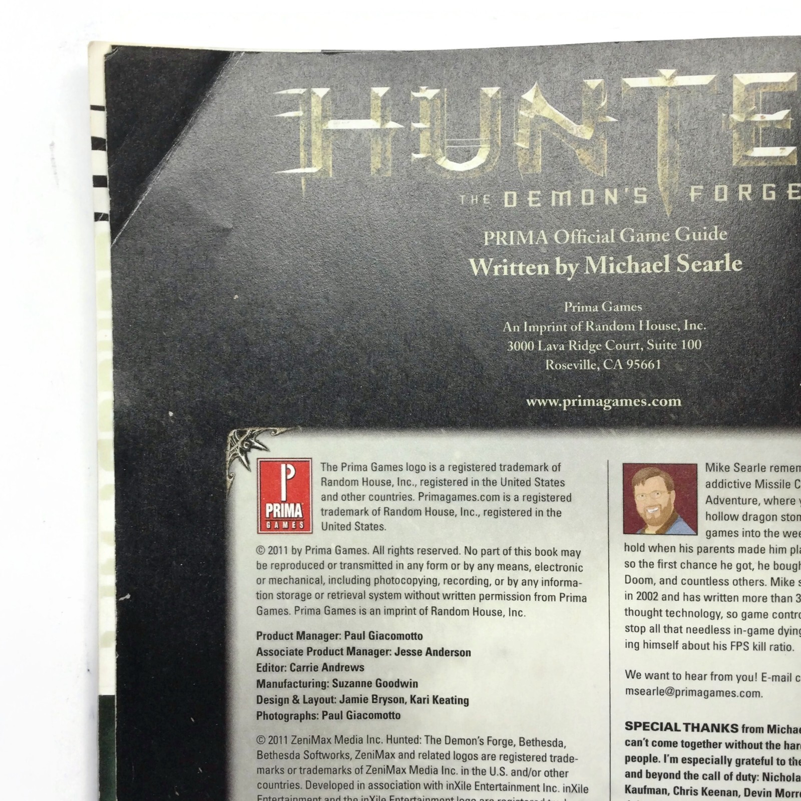 Hunted The Demon's Forge Prima Official Game Guide