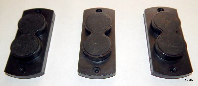 NO SCREWS 3 QTY Wall Mount Pistol Magnets 3" Center to Center