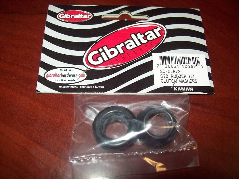 NEW - Gibraltar Rubber Hi Hat Clutch Washers, 2pk, #SC-CLR/2