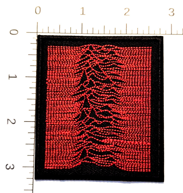 Joy Division (band) Unknown Pleasures Embroidered Patch Iron-On Sew-On US ship