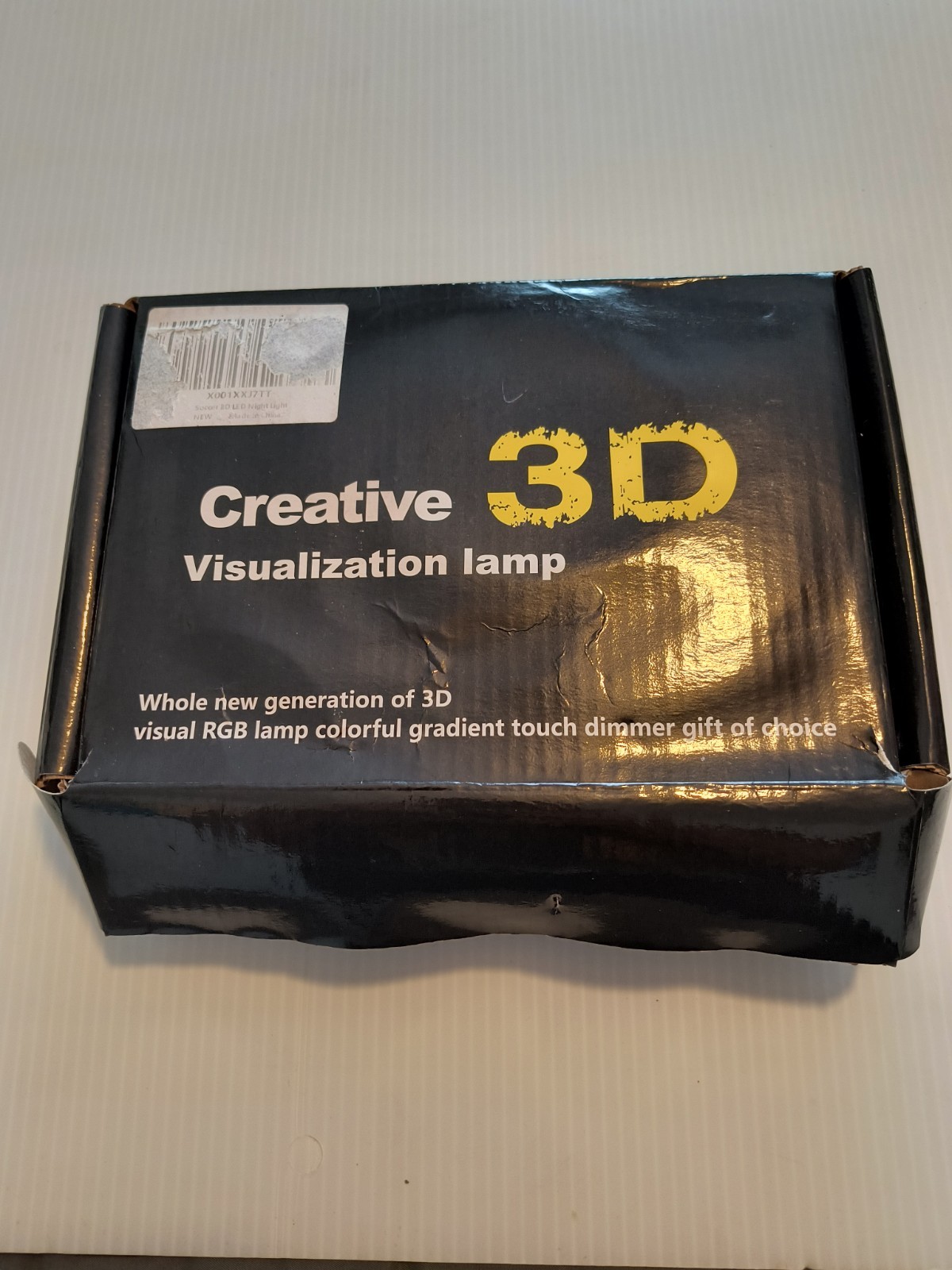Creative 3D Visualization Lamp Soccer Ball New Open Box