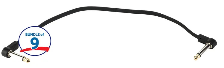 Gator Cableworks Composer Series Flat Patch Cable - 1 foot (9-pack)