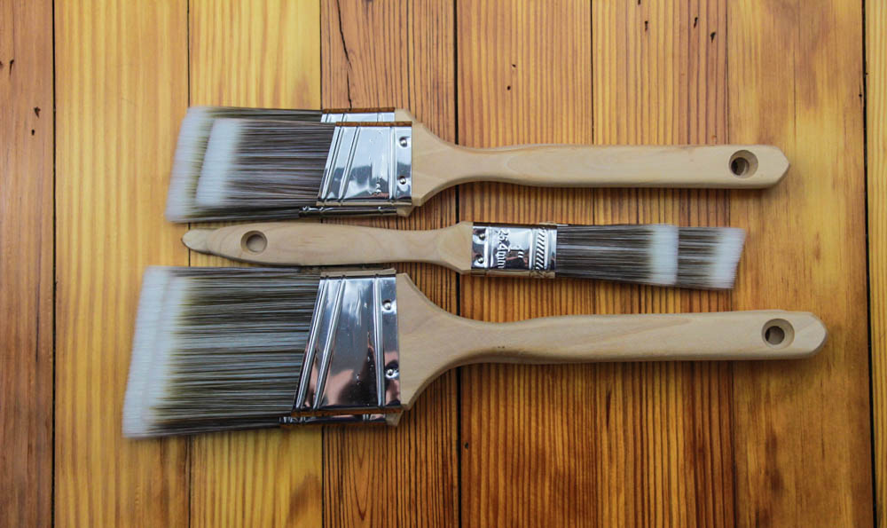 2 Pack House Wall,Trim Paint Brush Set Home Exterior or Interior Brushes