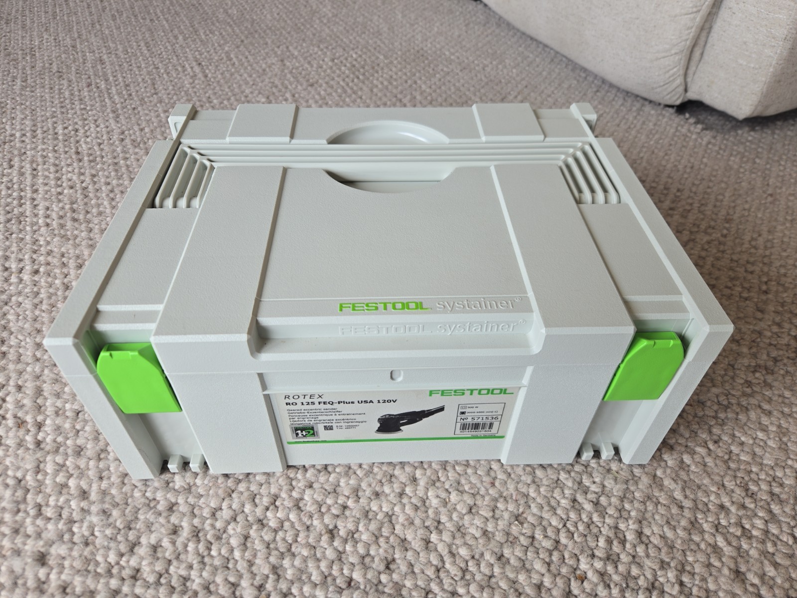 Festool Rotex RO 125 (5") FEQ-Plus With Sandpaper
