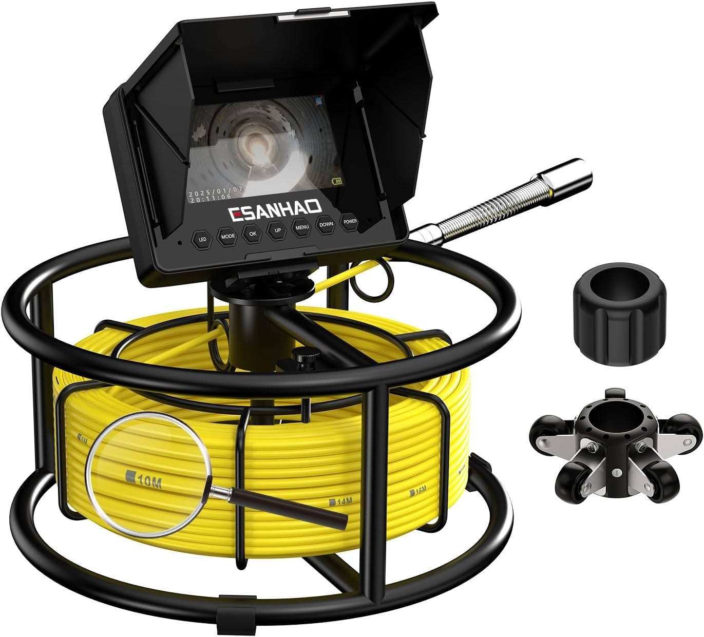 ESANHAO Sewer Camera 100ft Drain Pipe Camera Plumbing Snake