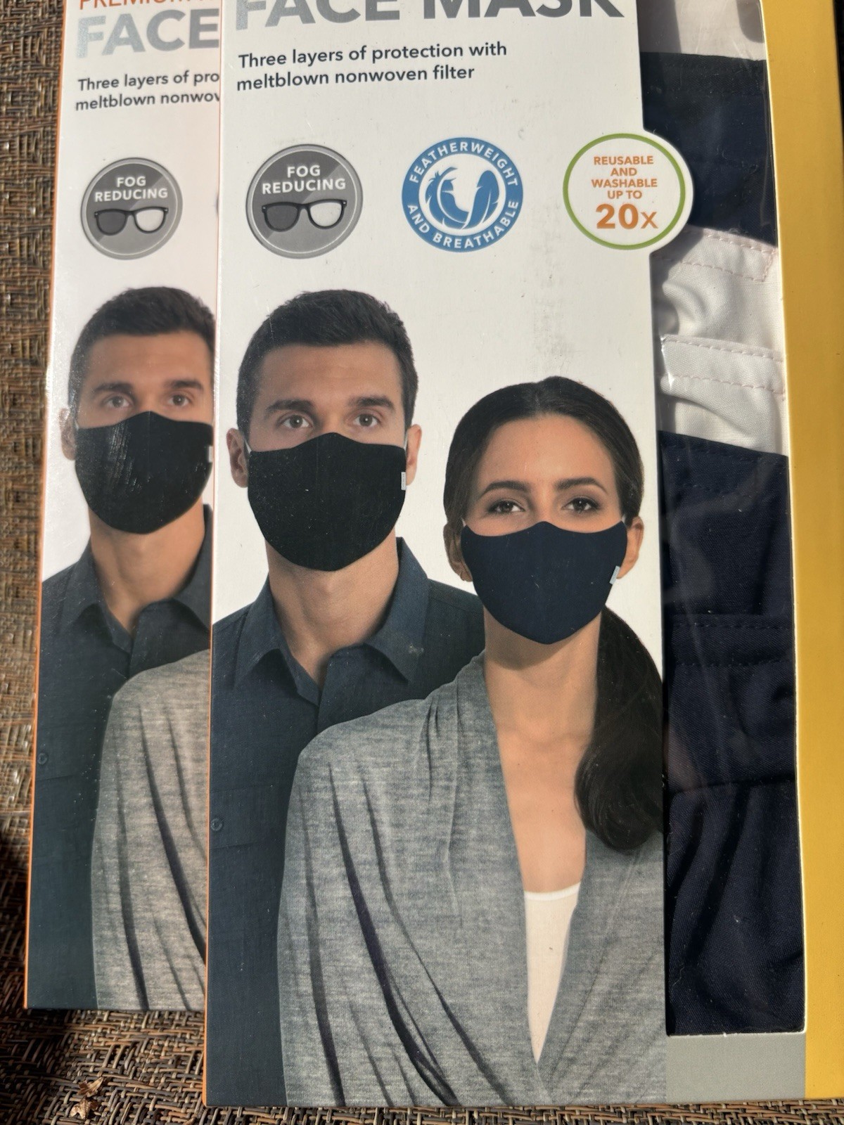 12 Total Adult Skin 360 Premium Reusable Cloth Face Masks Sizes M/L