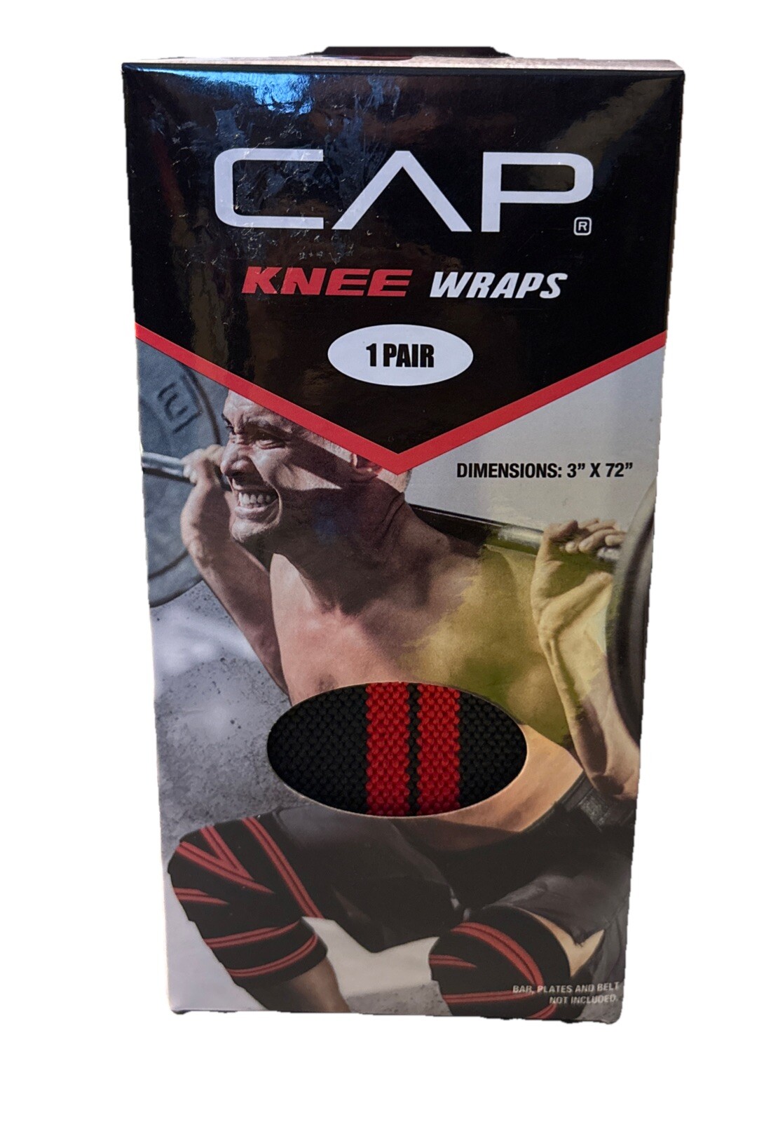 Knee Wraps 1 Pair Weight Lifting Body Building Elastic Fitness Gym Training CAP