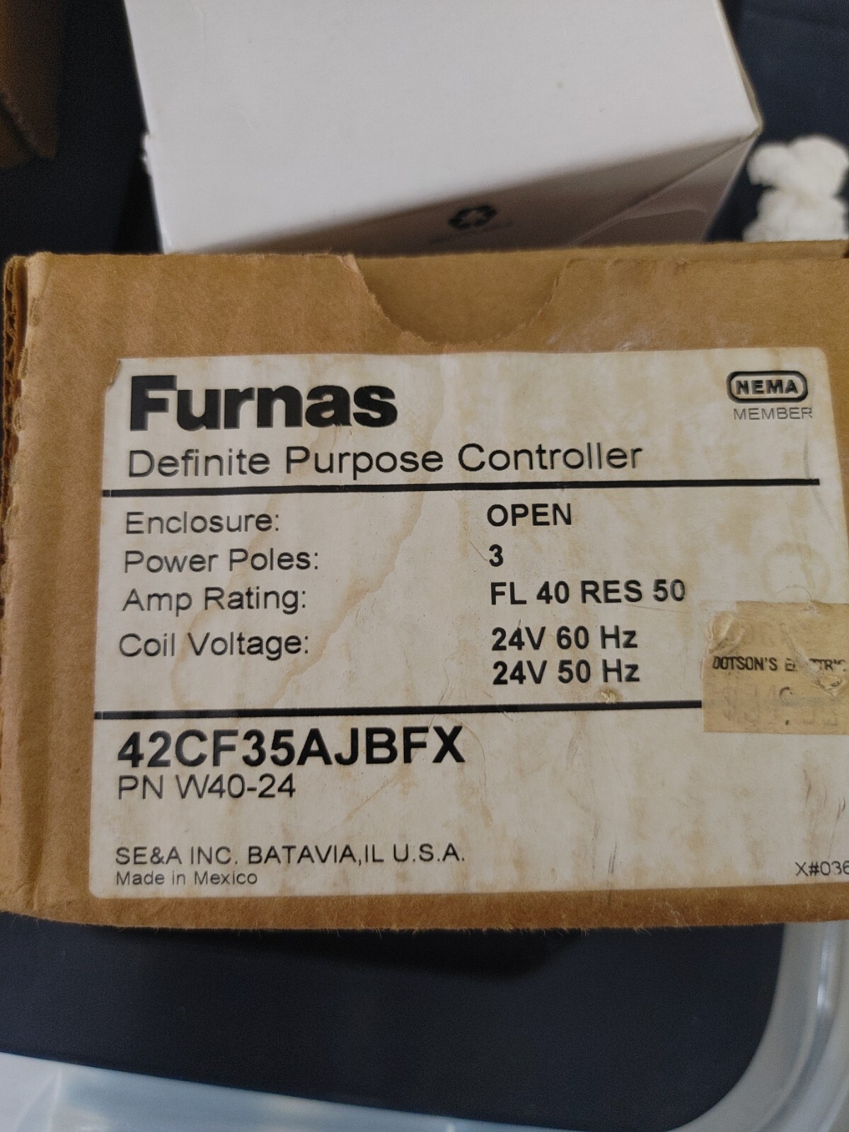 BRAND NEW FURNAS/SIEMENS 42CF35AJBFX DEFINITE PURPOSE  CONTACTOR 24V COIL
