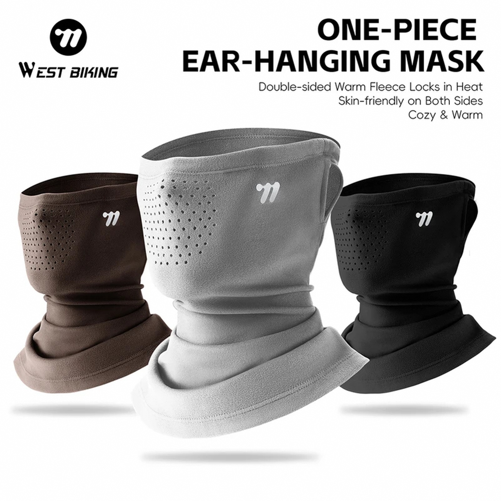 Thermal Cycling Mask Windproof Breathable Ear-Hanging Balaclava for Winter