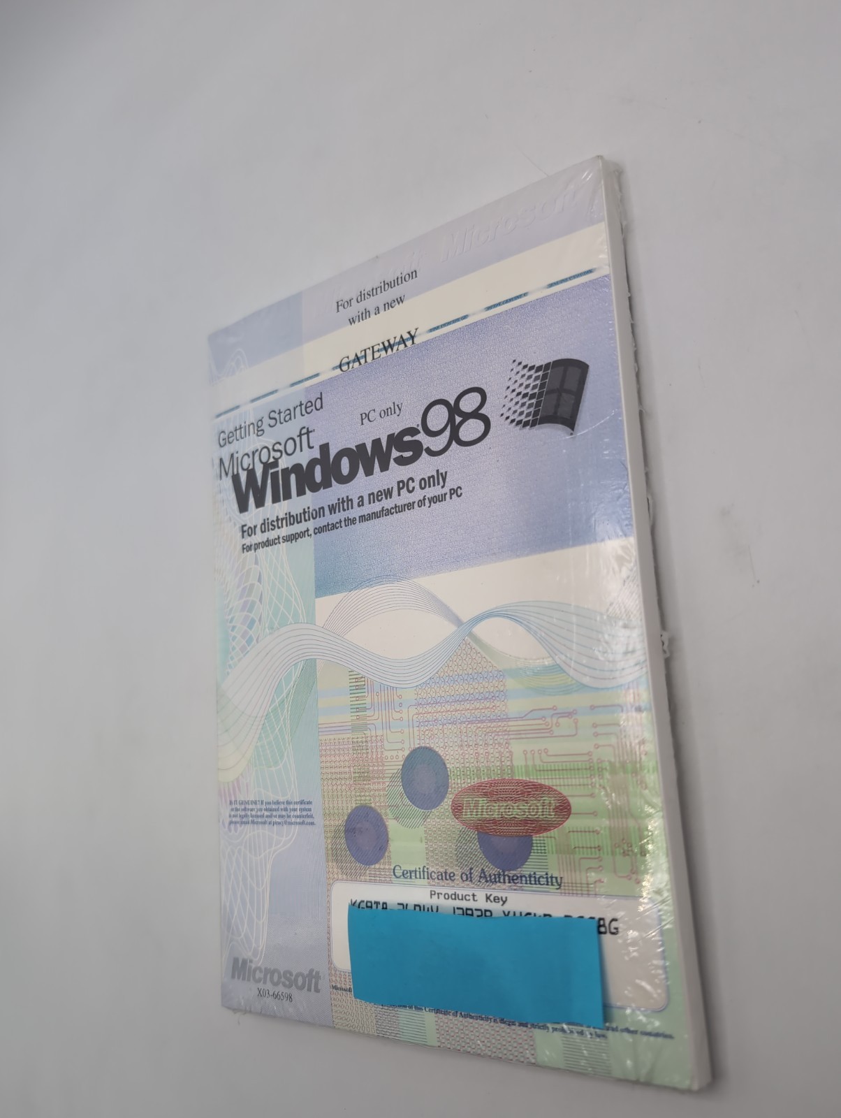 MICROSOFT WINDOWS 98 OPERATING SYSTEM for Distribution with GATEWAY/ SEALED KEY