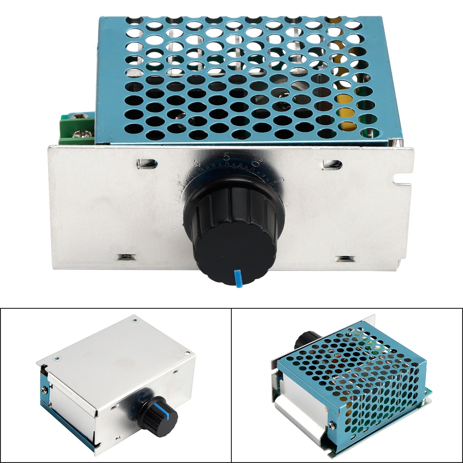 AC 220V Input Knob 20A DC 220V*Motor Speed Controller Regulator Switch.