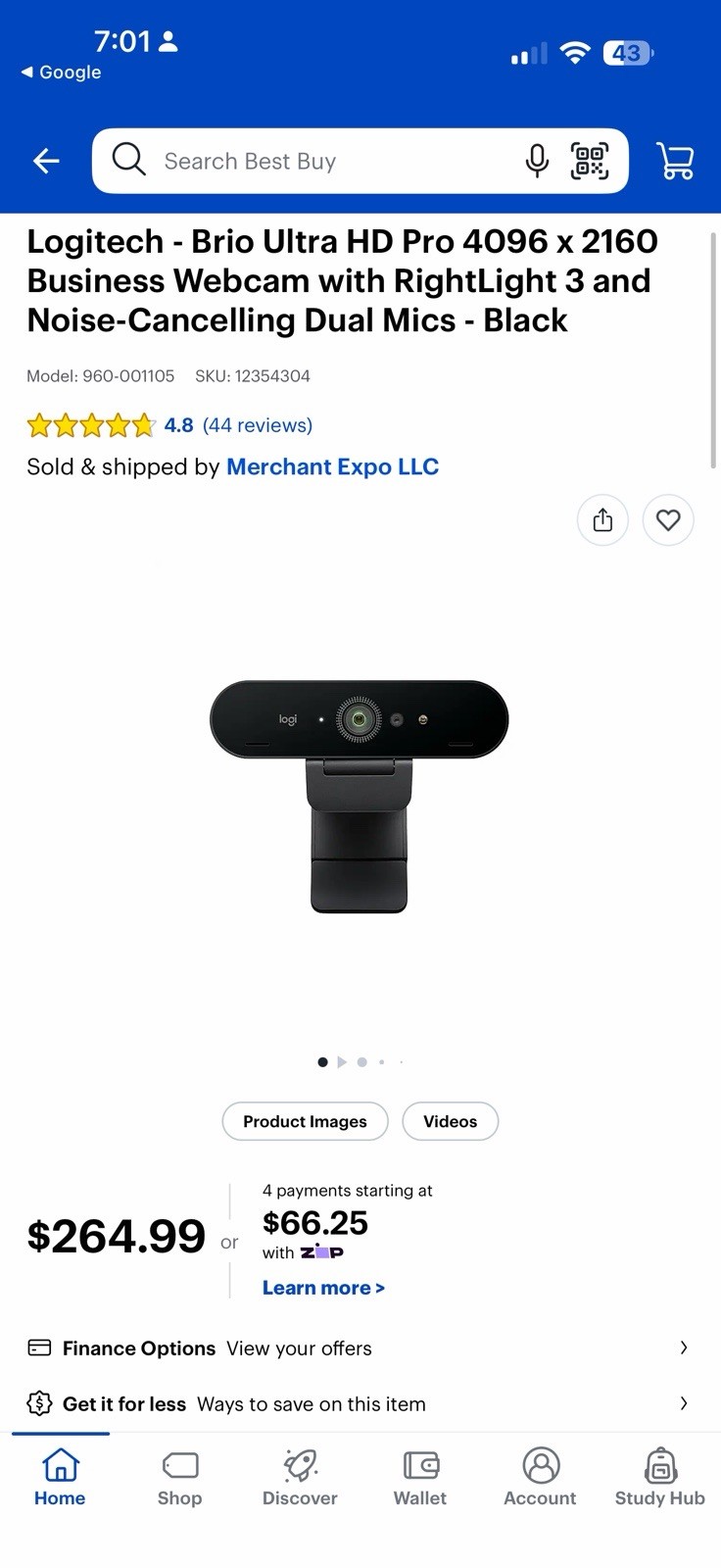 Logitech Brio 4K Pro