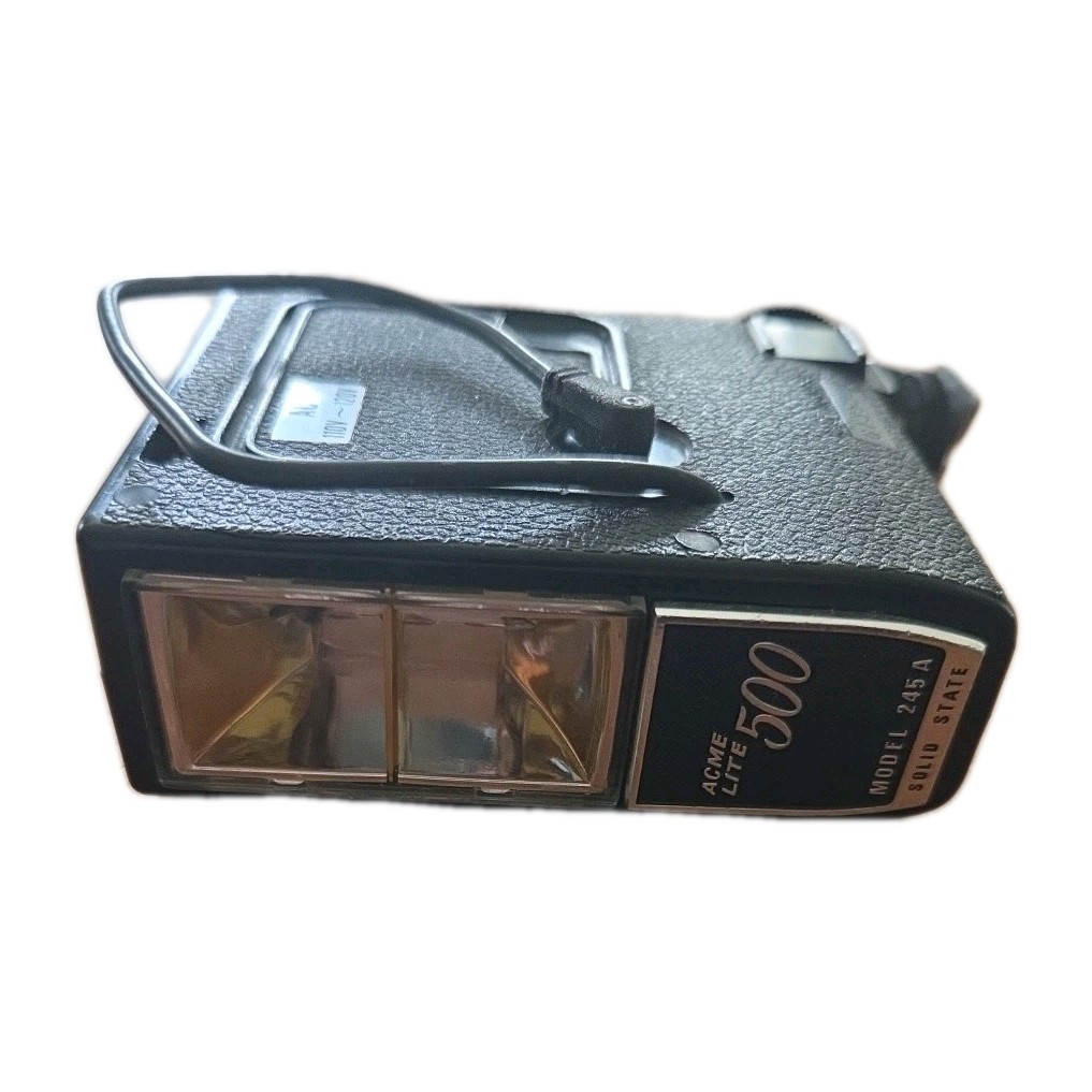 Acme Lite 500 Camera Flash Model 245 A With Booklet