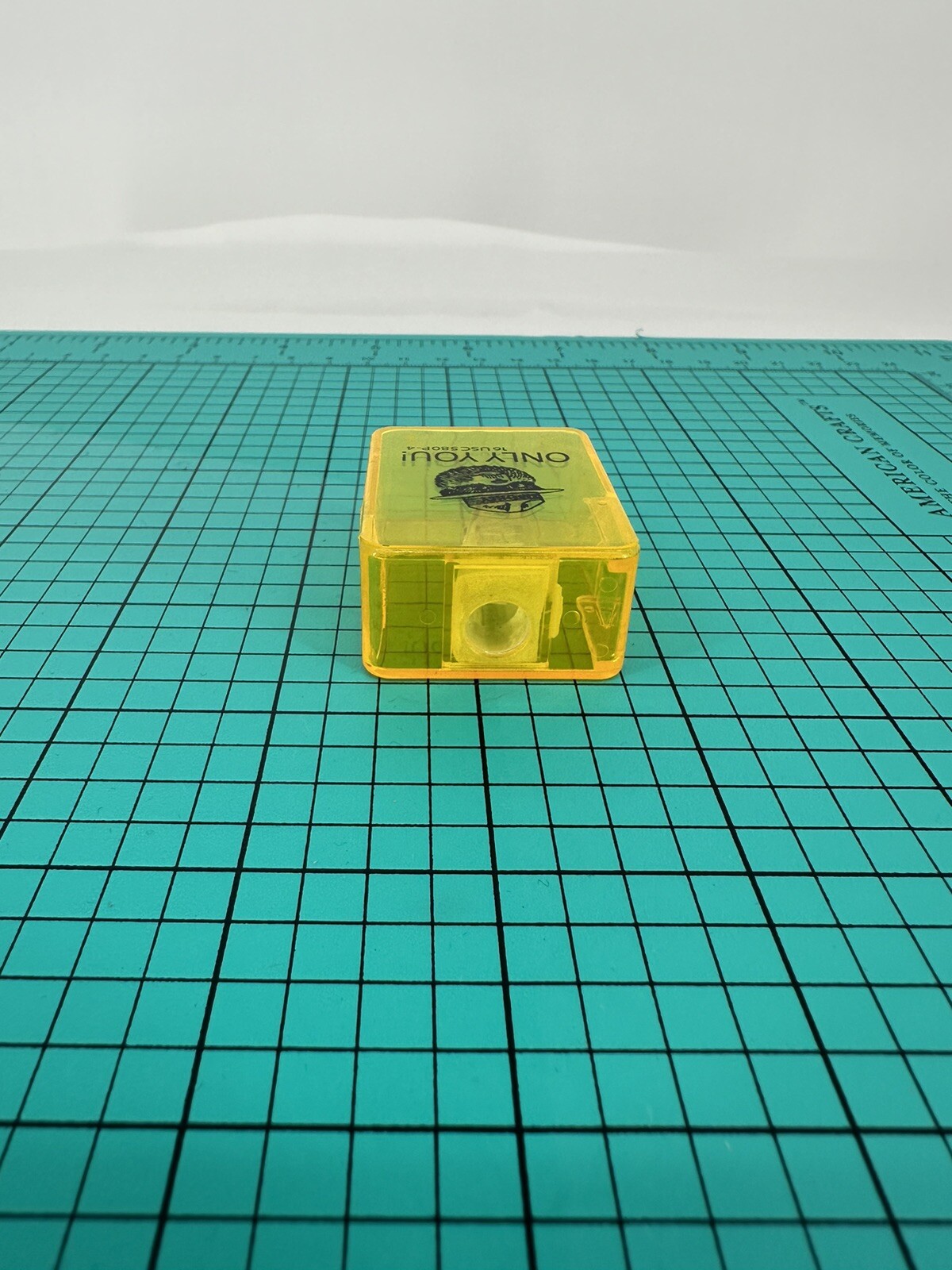Smokey The Bear Pencil Sharpener Yellow