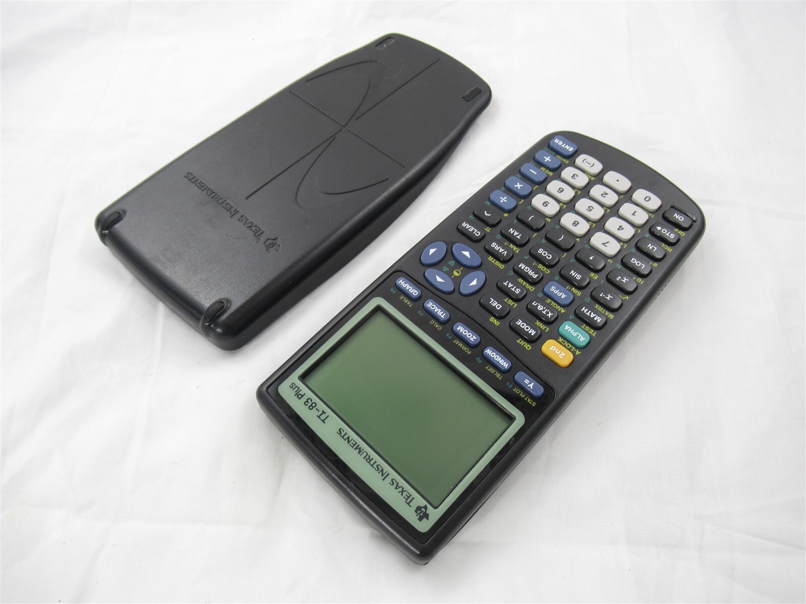 Texas Instruments TI-83 Plus Graphing Calculator with Cover ~ TESTED & WORKING