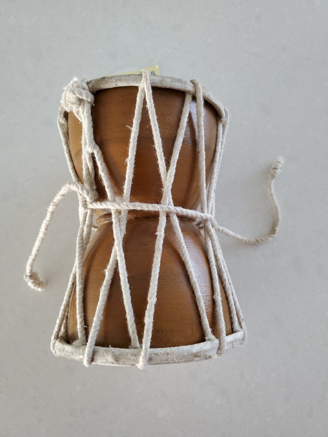NEW Indian handmade Wooden Damru Shiva Damaru Musical Instrument Decorative 4"