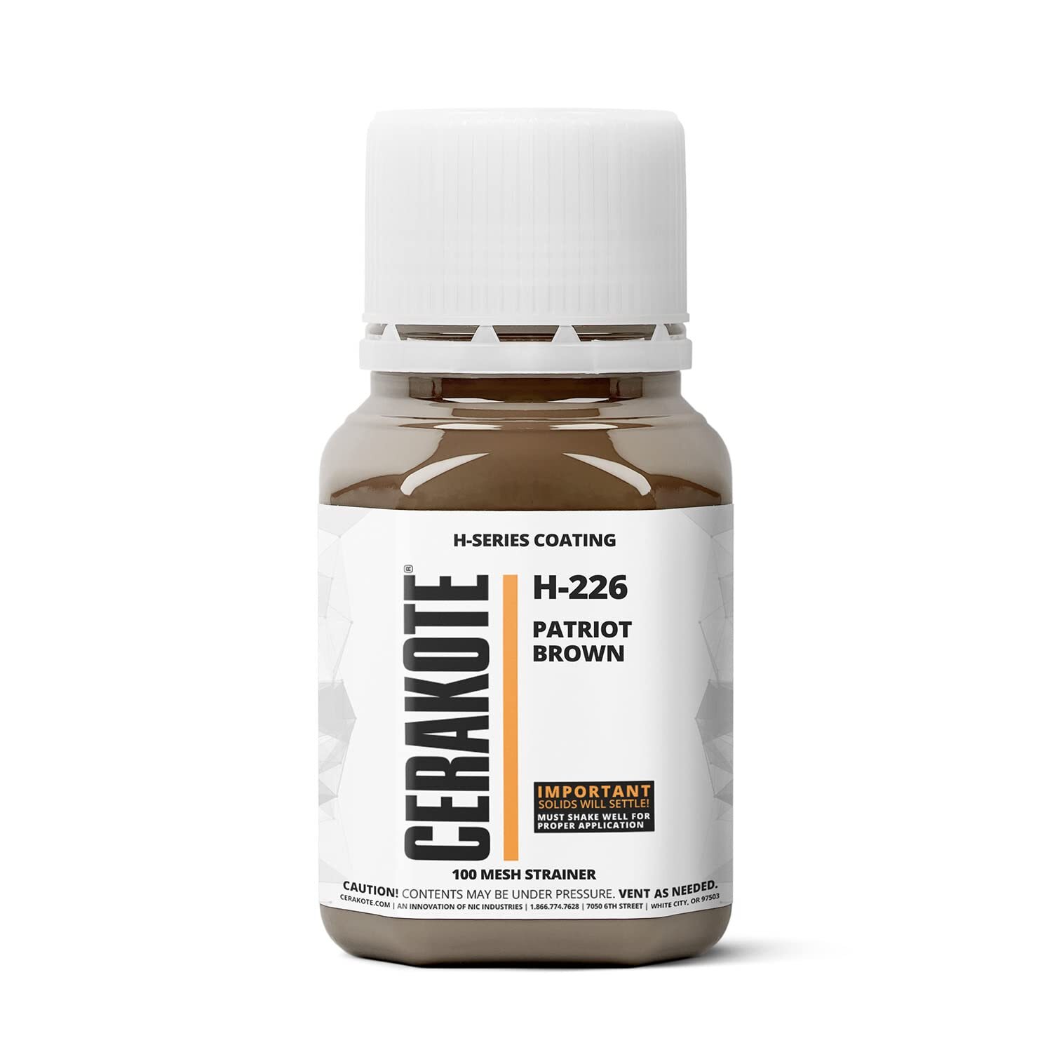 CERAKOTE® H-SERIES Oven Cure Coating with Part B H-226Patriot Brown (4oz)