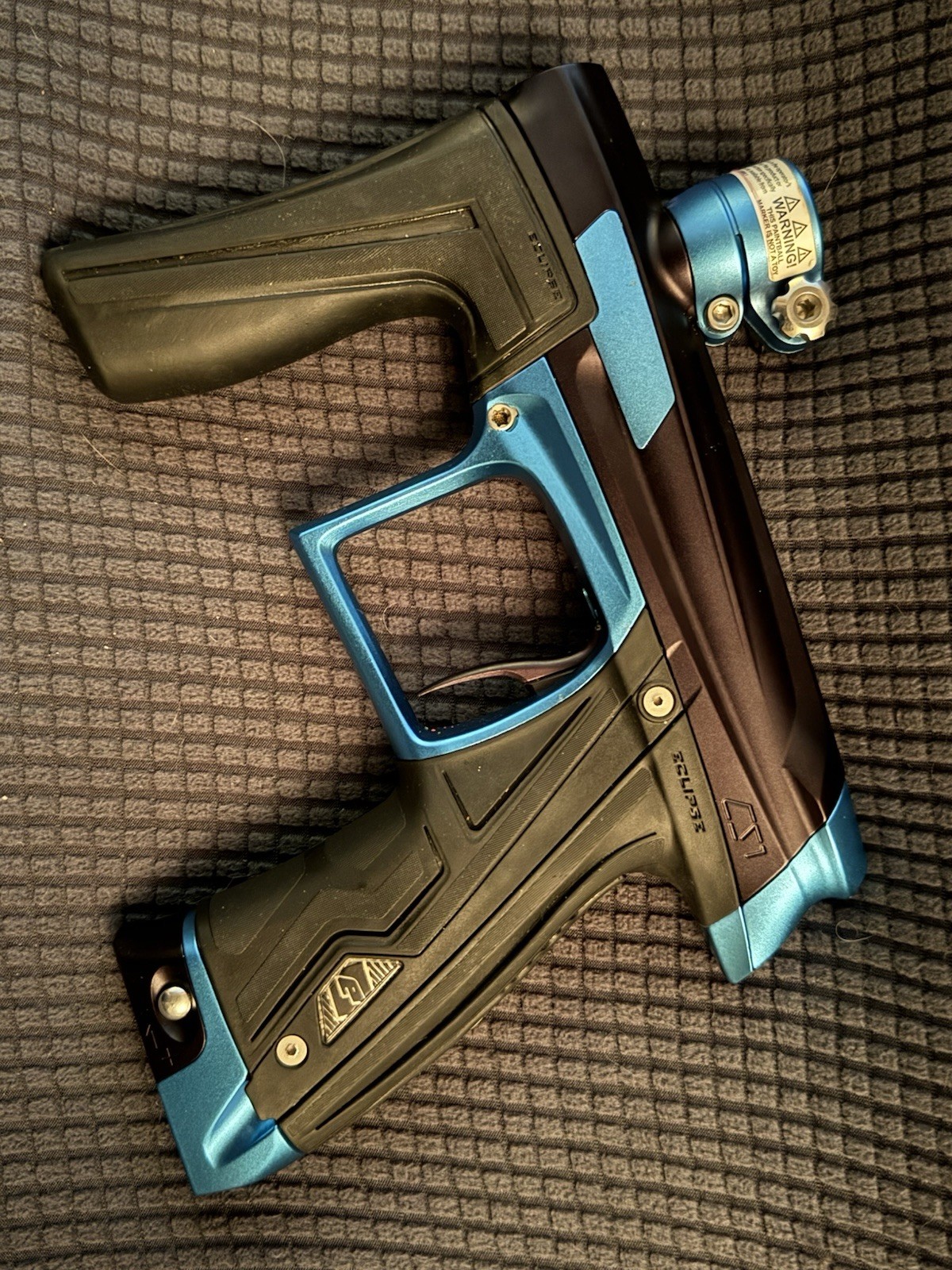 Planet Eclipse Cs1 Electronic Paintball Marker Blue Black with Shaft5 Barrel set