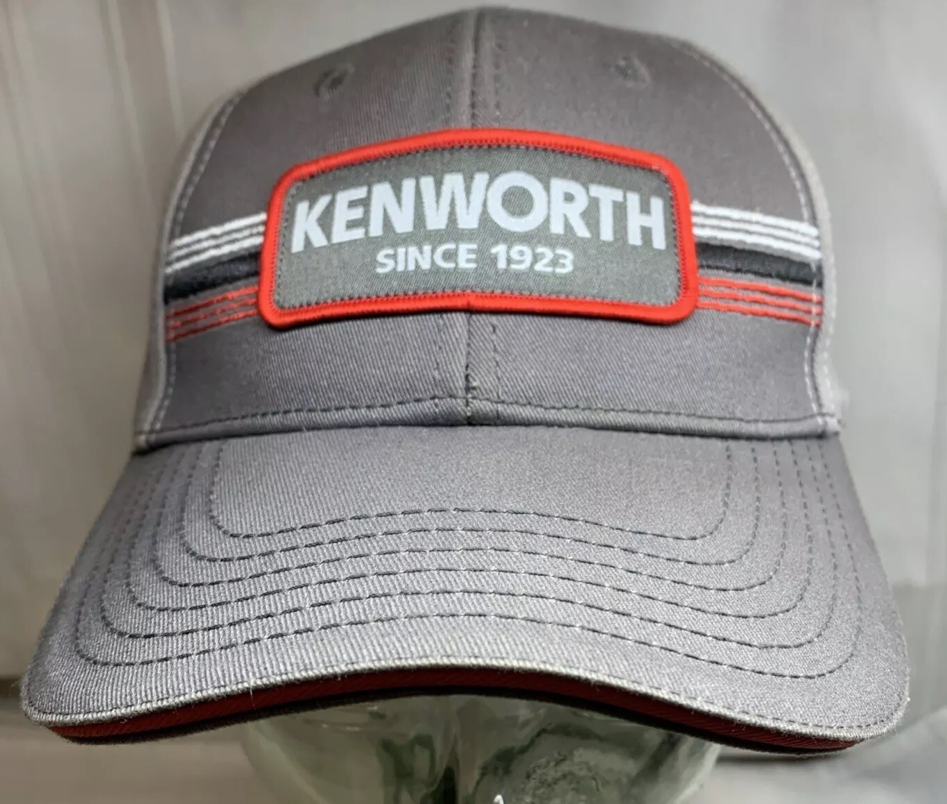 Kenworth Motors Trucks Since 1923 Gray Strapback Patch Hat Cap