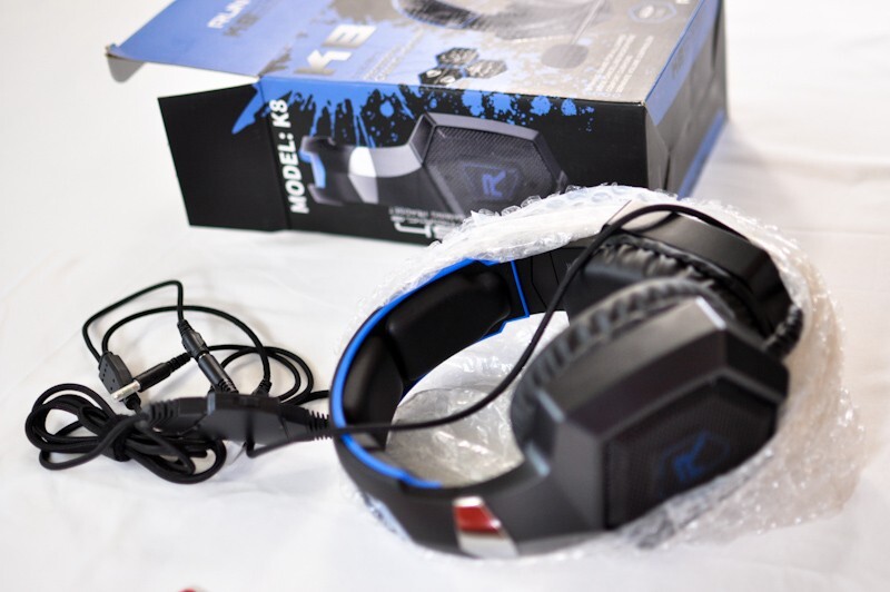 Rum Mus K8 high performance gaming headset adjustable noise cancel microphone