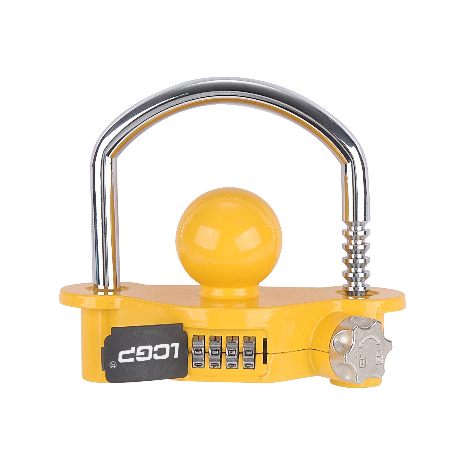 Trailer Hitch Lock with Combination Lock, Fits 1-7/8,2 and 2-5/16 Inch Couplers