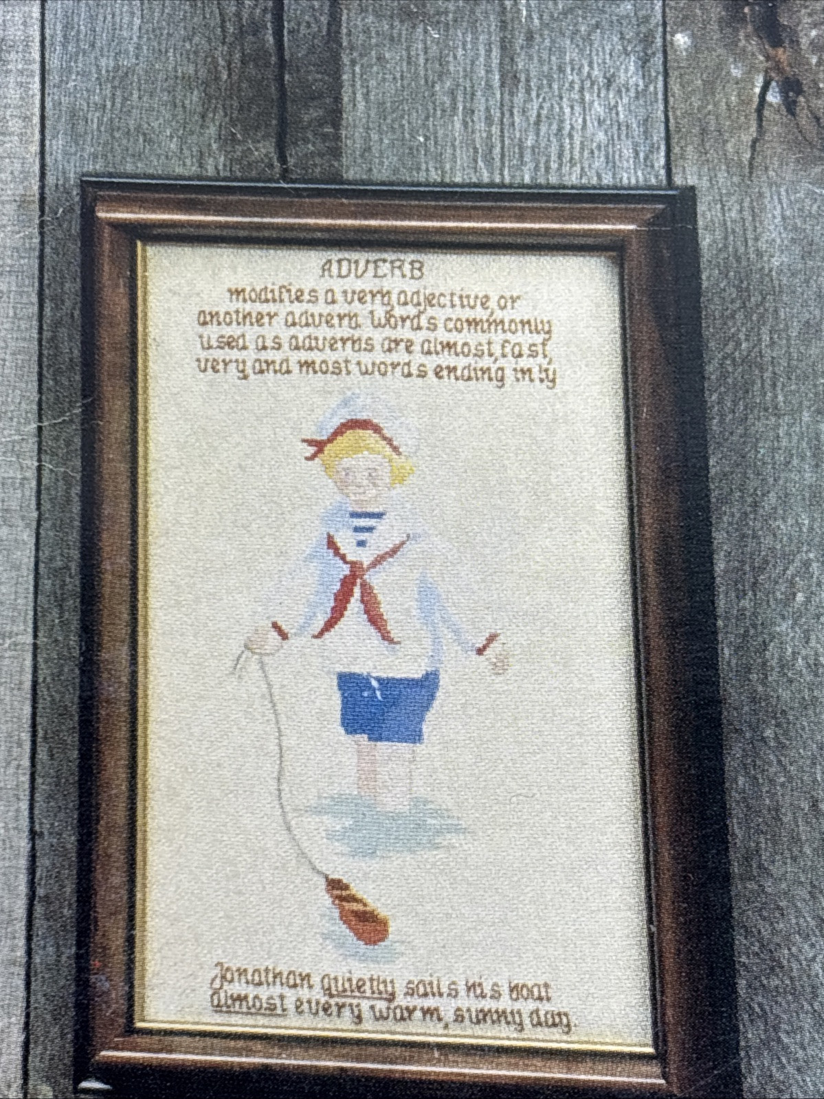 June Grigg Graphs for Grammar Book 16 Cross Stitch Pattern