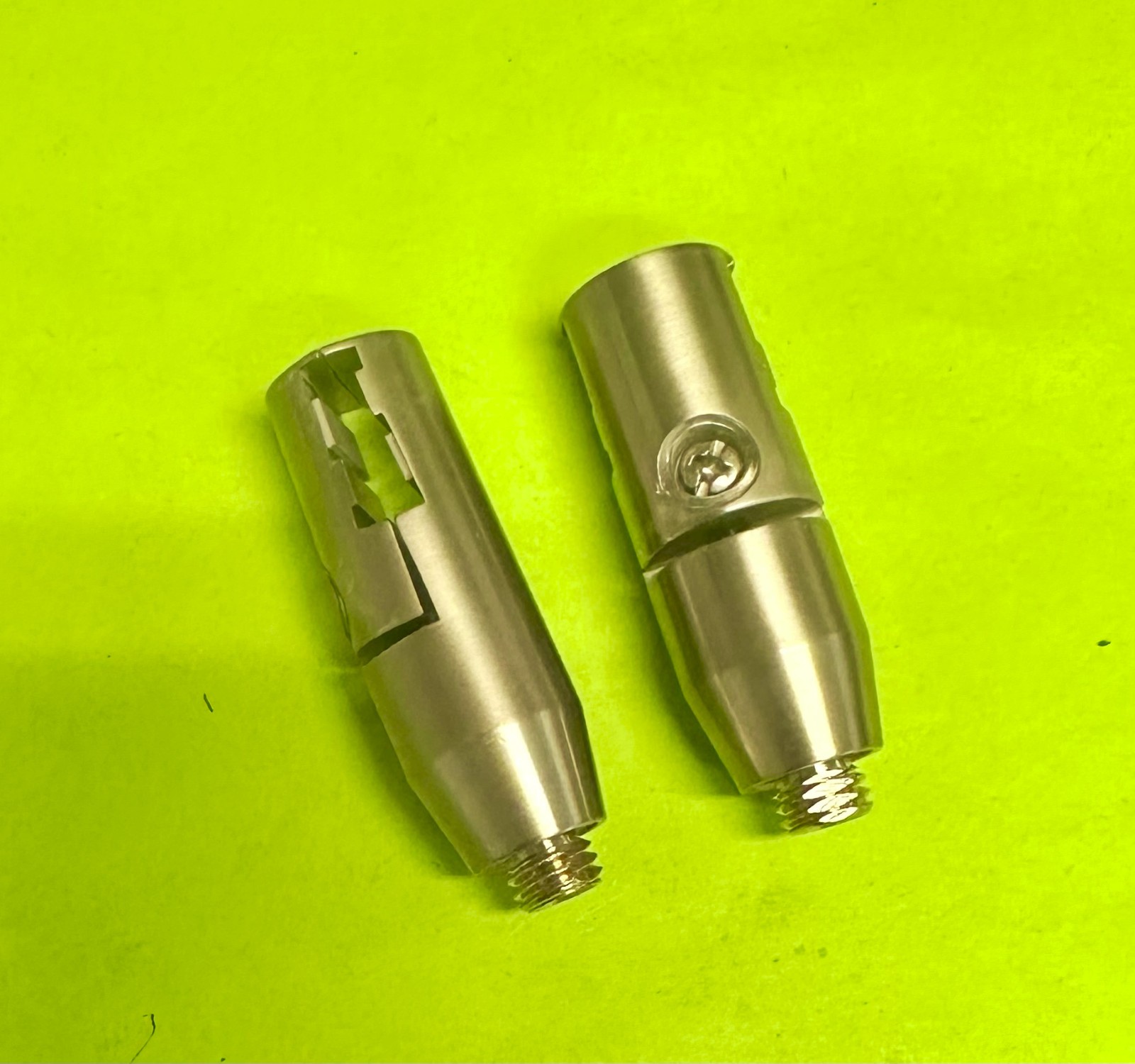 WAC Low Voltage Fixture Rail Connector for Duorail System Brushed Nickel 2-Pack