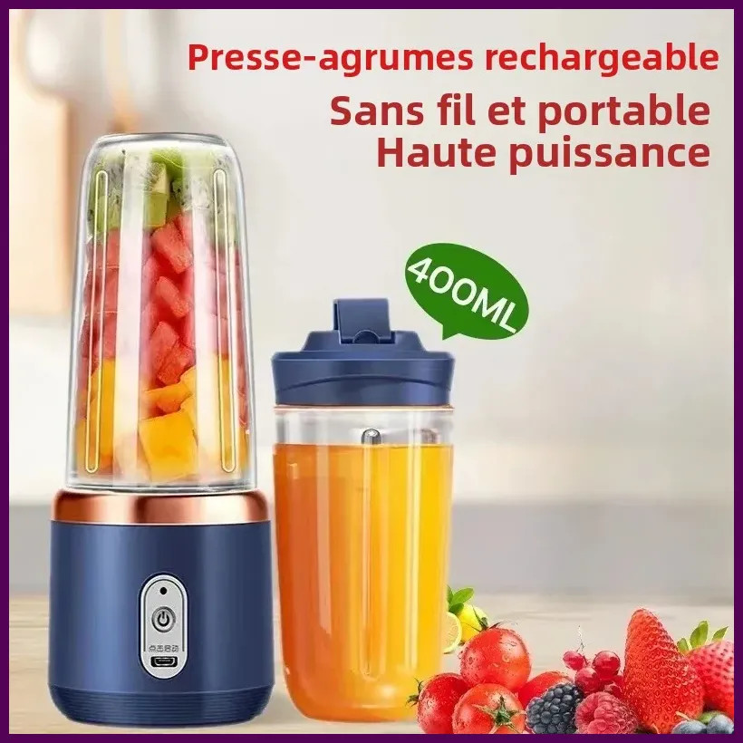 6 Color 400ml Portable USB Blender Electric Travel Juicer Cup For Smoothie