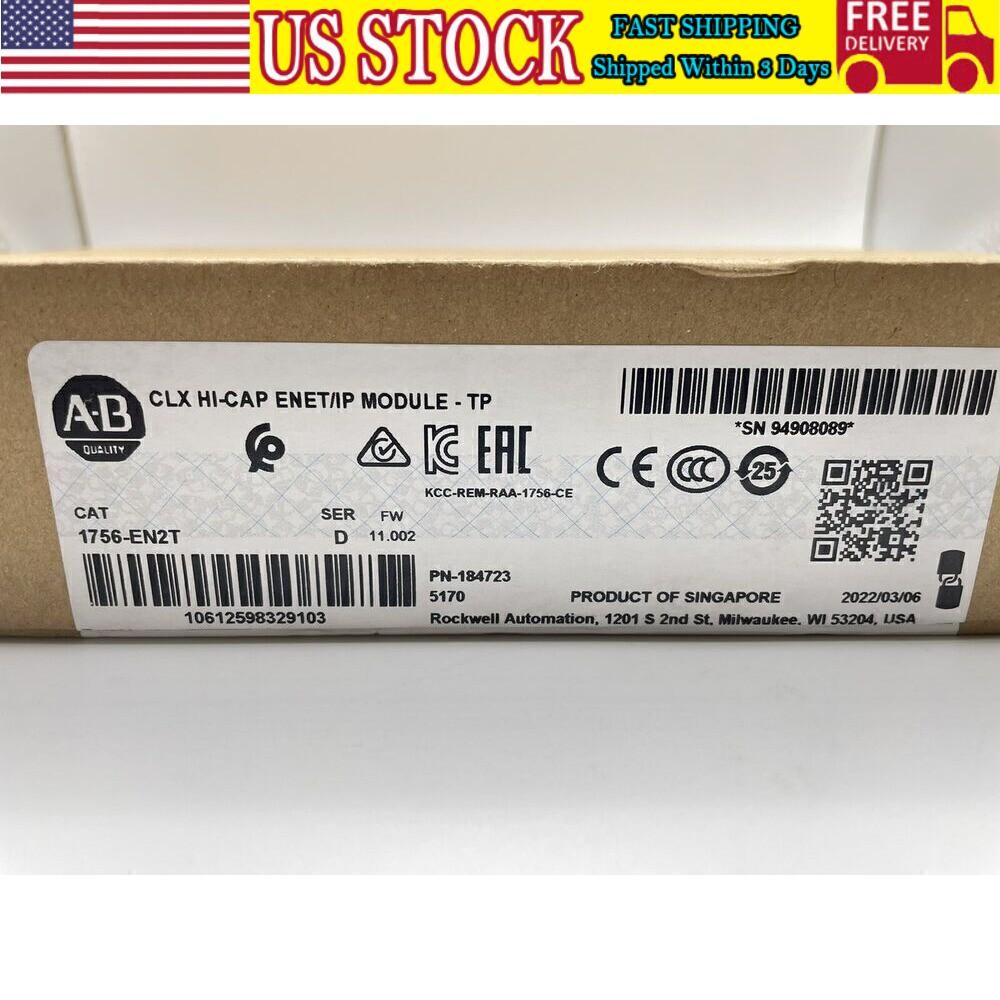 New Sealed Allen Bradley 1756EN2T ControlLogix EtherNet/IP 1756-EN2T US Free Tax