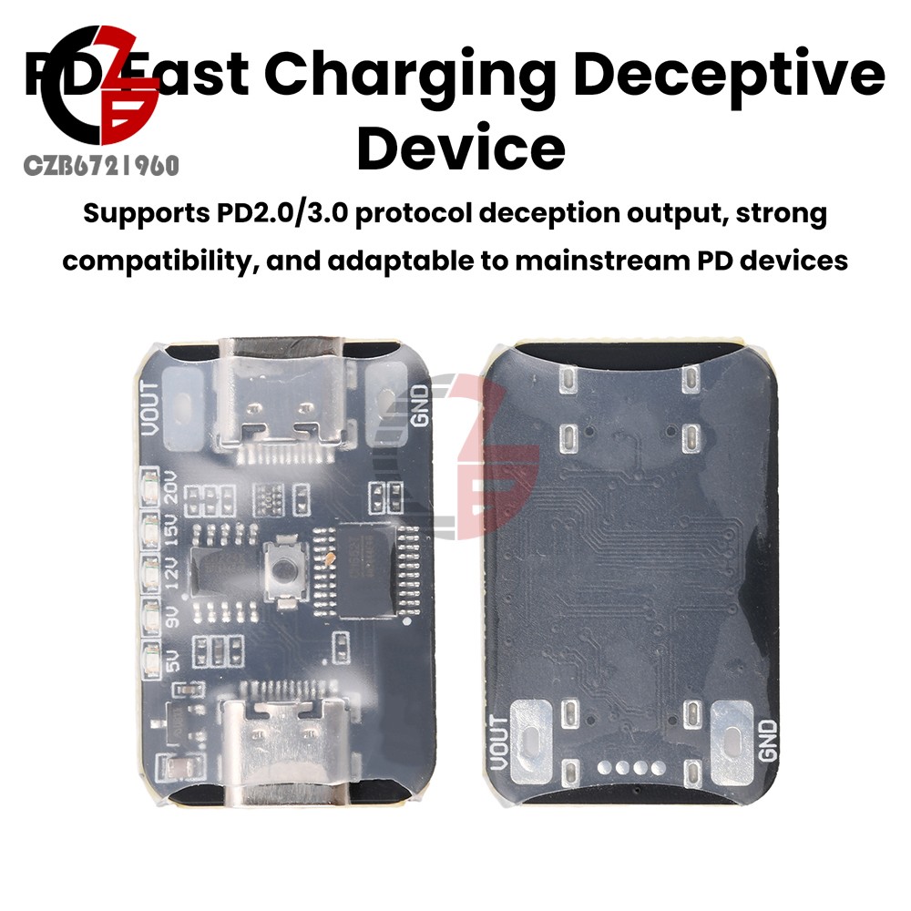 PD Fast Charging Deception Module PD2.0/3.0 Decoy Adjustable Voltage Aging Test