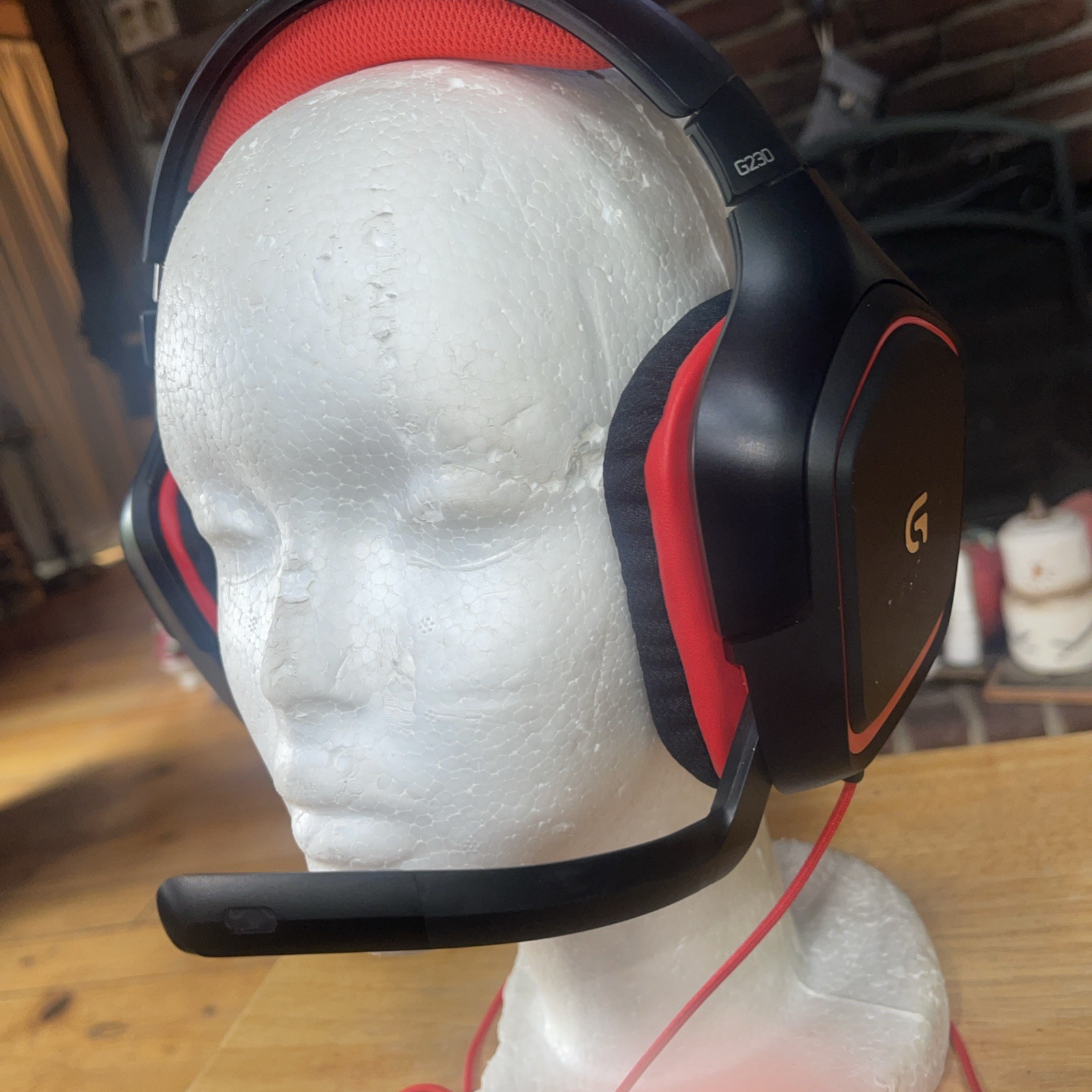 Logitech G230 Black/Red Over the Ear Gaming Headset Desktop