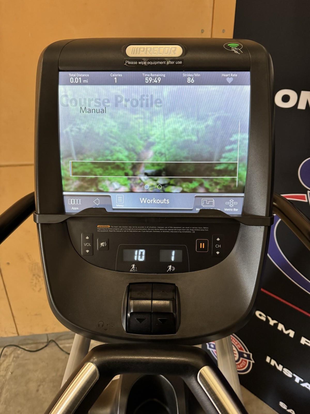 Precor EFX 883 Lower Body Elliptical P82 Console