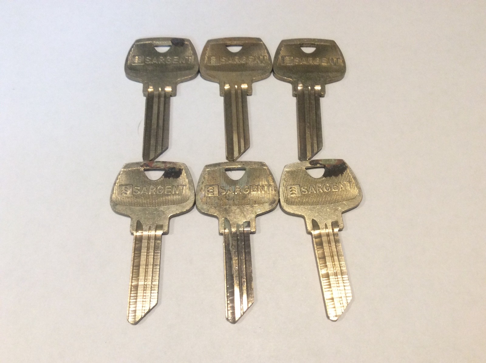 Sargent Brand key blanks, set of 6, 5 pin, # RB, locksmith