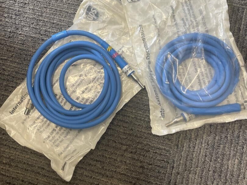 Lot of 2 Pilling Blue Fiber Optic Light Cord P358PR @ B6
