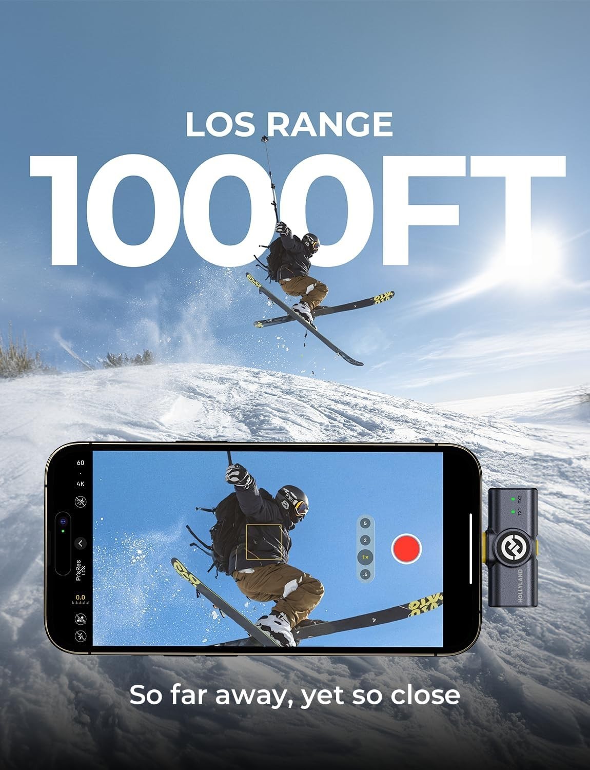 Omnidirectional Mini Wireless Microphone with Rechargeable Battery for Video